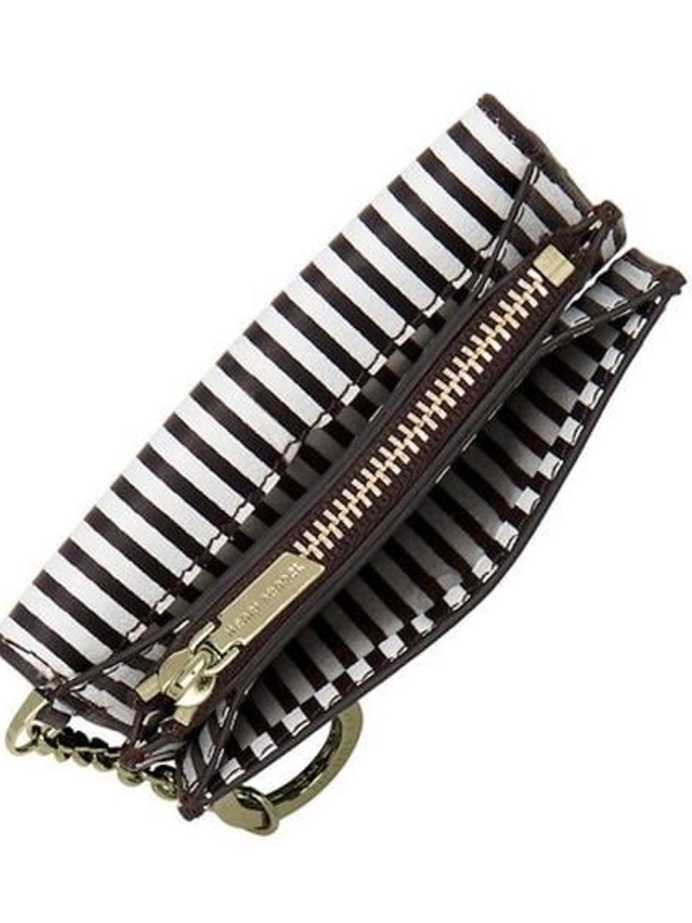 Henri Bendel "Miss Bendel" Centennial Stripe Envelope Wallet / Coin Purse NWT - Picture 11 of 11
